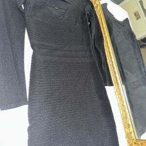 Black Ribbed Dress